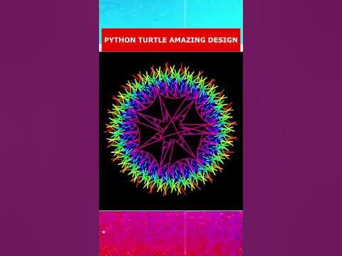 Python turtle graphics project. Beautiful Indian design. - YouTube