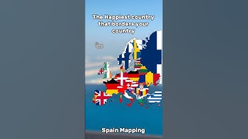 Happiest country that borders your country #geography #europe #map #mapping #history #shorts