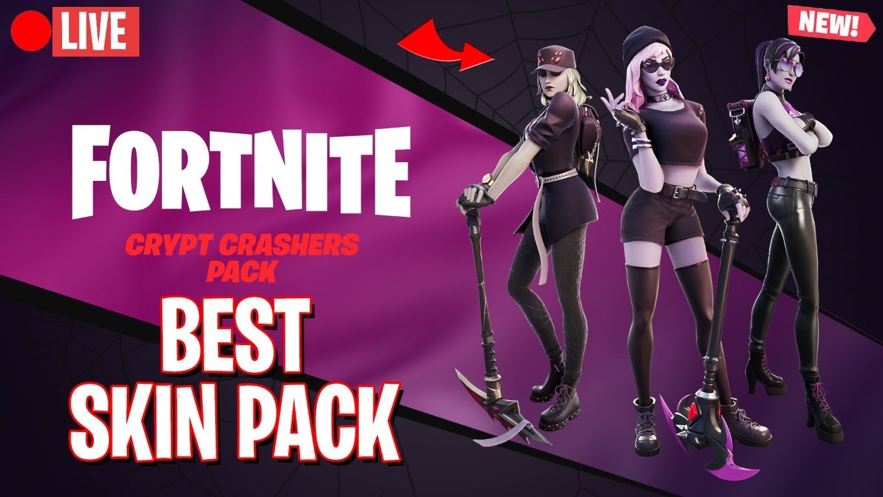 🔴NEW CRYPT CRASHERS PACK Gameplay || Fortnite India Live || !store