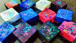7K Celebration Part 2 🎉• Vibrant Multicolour Deeply Dyed Creamy Crumbles Soft Blocks Crush ASMR 💜🩵💙🧡 screenshot 1