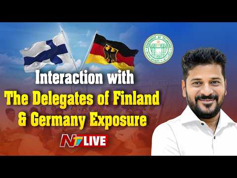 CM Revanth Reddy LIVE: Interaction with the Delegates of Finland & Germany Exposure | NTV Telugu - NTVTELUGU