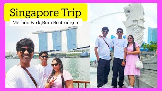 Singapore | Merlion Park | Bumboat Ride | Singapore River cruise | Clarke Quay | Singapore Trip Vlog