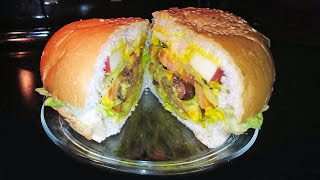 Vegan burger recipes | طريقة عمل برجر خضار وفواكه