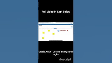 Build a Sticky Notes with PDF Export in Oracle APEX in 10 Minutes! #oracleapex #orclapex #oracleace