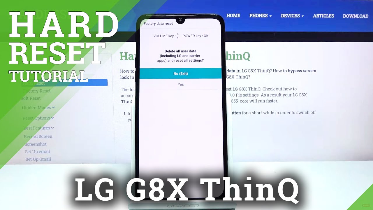 LG G8X Hard Reset / Bypass Screen Lock / Factory Reset by Recovery Mode YouTube