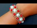 How To Make Pearl Bracelet// Golden Bracelet// Useful & Easy