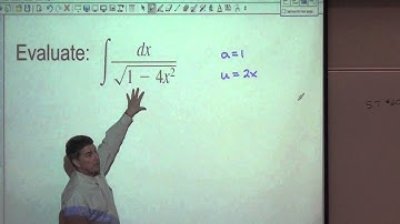 Inverse Trig Functions: Integration Chapter 5 Section 8 Part 1 of 6