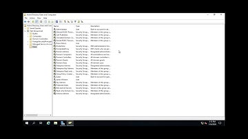 Creating Users and Groups in Active Directory
