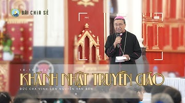 Đức cha Vinhsơn Nguyễn Văn Bản chia sẻ trong Lễ Khánh nhật Truyền giáo tại Giáo phận Hải Phòng