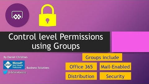 Control level permission using Office 365 Groups