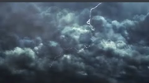 background video / thunderstorm and dark clouds animation