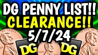 🤑PAY $.01!!🤑NEW DG PENNY LIST \& CLEARANCE INFO!!🤑DOLLAR GENERAL PENNY LIST🤑DG PENNY SHOPPING 5\/7\/24