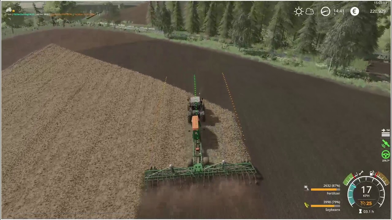 [FS19] Eierholt Livesteam Timelaps 2 - All Alone -  Seeding And Spraying