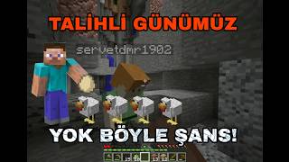 TÜM ŞANSIMI KULLANMIŞ OLABİLİRİM. MİNECRAFT ALAKASIZ MODLU SURVİVAL 1.BÖLÜM @ServetDemir-e8x