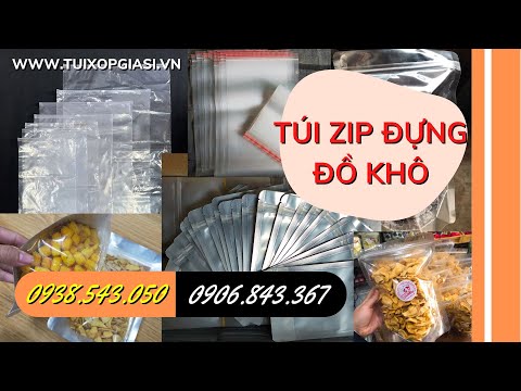 Video Bán sỉ lẻ các loại túi zip đựng đồ khô giá rẻ | Túi... - youtube