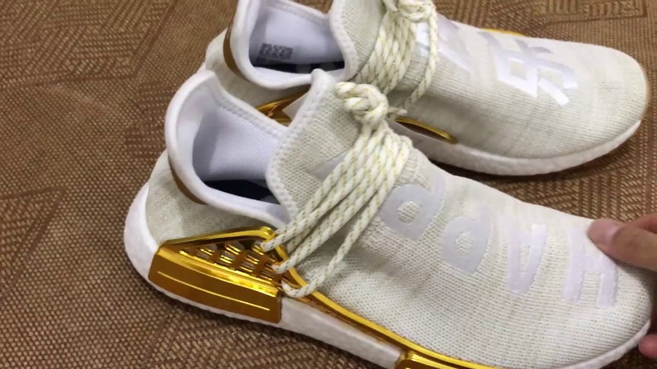 pharrell williams nmd gold