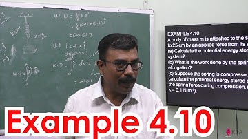 10.Physics | Work, Energy and Power | Example 4.10