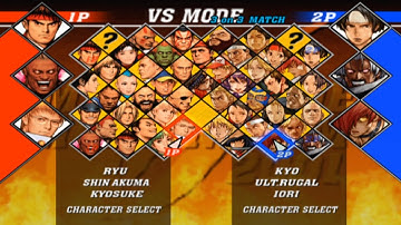 Capcom vs. SNK 2: Mark of the Millennium 2001 Opening and All Characters [PS2]