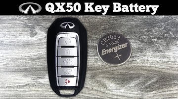 How To Replace Infiniti QX50 Remote Key Fob Battery 2020 - 2023 Change Replacement QX 50 Batteries