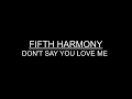 FIFTH HARMONY - DON