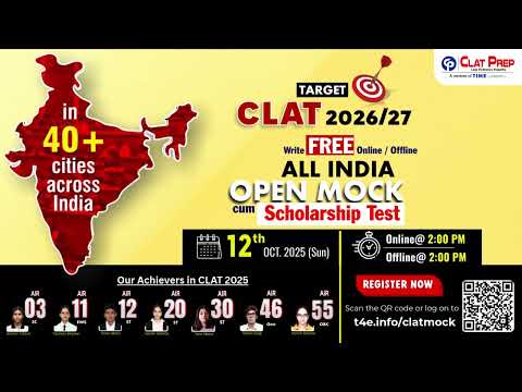 All India Open Mock Cum Scholarship Test (Offline/Online) for CLAT 26/27 CLAT 2026 | Clat Prep - video from ClatPrep