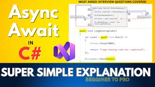 Async Await in C# for Beginners | Easiest Explanation With Real Examples