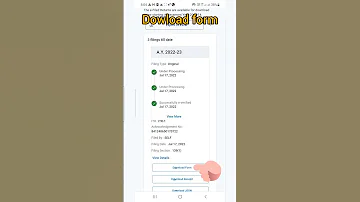 How To Download Filed ITR Retuns View IT Returns FY2022 23 