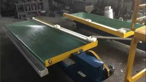 Manganese recovery separator wifely shaking table
