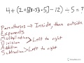 Order of Operations and Parentheses