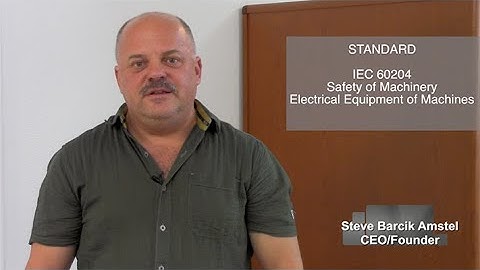 IEC 60204 Safety of machinery-Electrical Equipment of Machines Overview with High Tech Design Safety