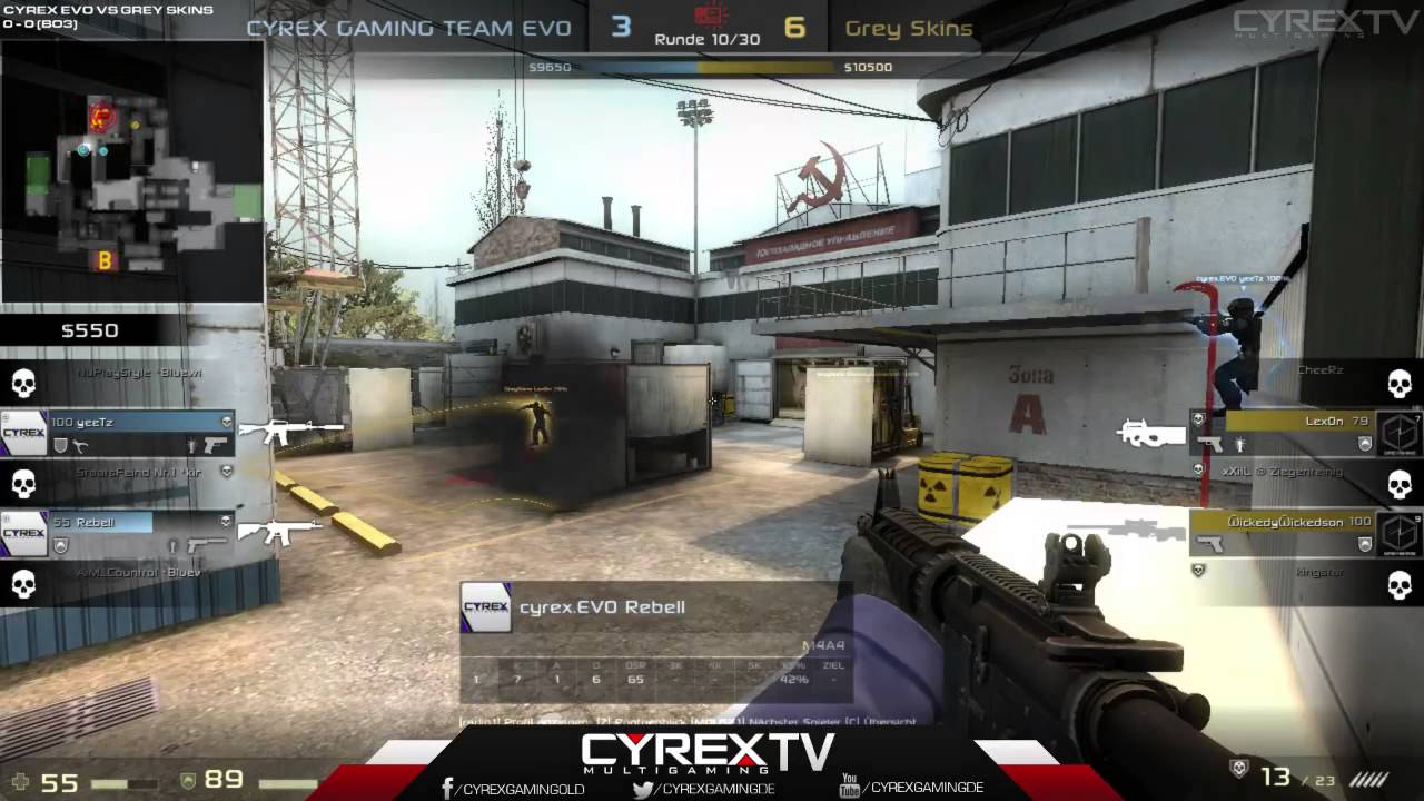 CYREX EVO VS GREY SKINS (ESL OPEN LEAGUE SUMMER 2015) (MAP 2 - CACHE)
