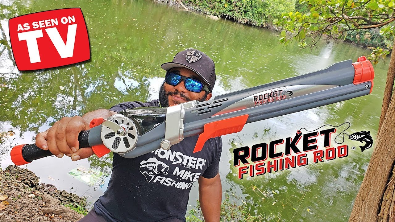 ROCKET FISHING ROD Catches POND MONSTERS! 