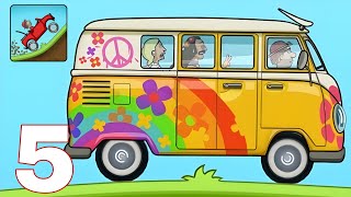 Hill Climb Racing - Gameplay Walkthrough Part 5 - Hippie Van (Android, iOS)