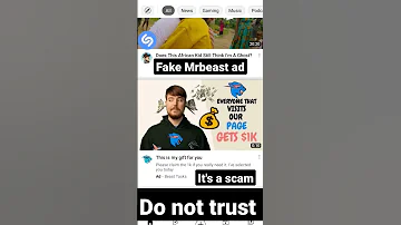 Fake Mrbeast Scam Ad Shorts Scam Not Mrbeast Scams Fake Impersonations 