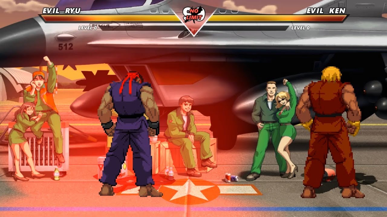 EVIL RYU vs EVIL KEN   -THE MOST SPECTACULAR FIGHT !!