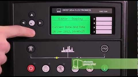How to set the Date and Time on your Deep Sea 7220 digital controller