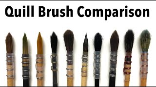 Watercolor Quill Brush Comparison [main vid]