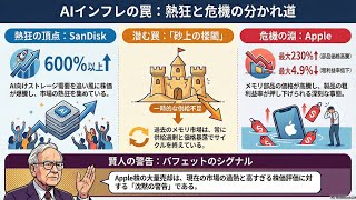 SanDisk  600% vs Apple 危機: バフェットが見抜く「AIインフレ」の正体と結末