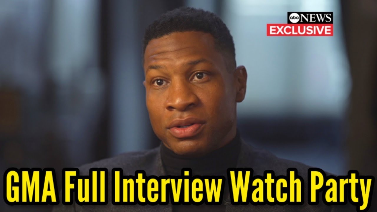 GMA Jonathan Majors Interview | Live Watch Party pt. 2 - YouTube