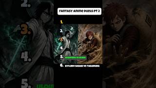 Fantasy anime duels pt 2⚔️⚔️| #animeshorts #animefights #bleach #ranked #viralanime