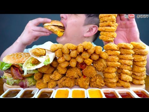 ASMR McDonald’s NEW <strong>BURGER</strong> &amp;amp; SIDE <strong>ALL</strong> MENU 맥도날드 신상버거 1955더블스모키베이컨버거 &amp;amp; 사이드전메뉴 먹방 MUKBANG