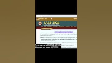 IIT JAM 2024 Final Score Released II Check Now #iitjam2024 #iitjam2024result #iitjambiotechnology