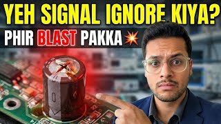 Capacitor Blast Warning ⚠️ | Yeh Signal Ignore Kiya to Phir Blast Pakka 💥 #electrical #capacitor 
