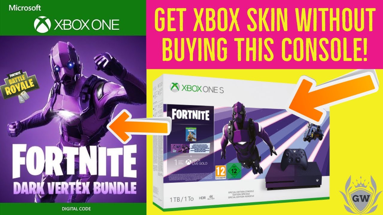 How To Get Dark Vertex Skin Bundle Code Without Buying The Xbox One S Console Bundle - 