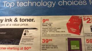 Staples free paper after easy rebate exp3/15