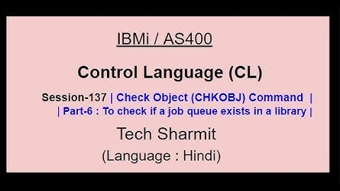 Check Object (CHKOBJ )  command (Part-6)  | IBM i | AS400 | CLLE | cl programming in IBM i  | chkobj