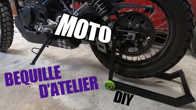 Test : Une béquille d'atelier moto pas chère 