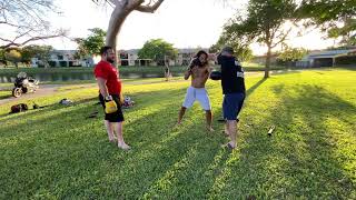 Don’t put your hands in your face when fighting
