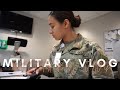 Military vlog  day in the life of an army soldier clinic medicine school groceries