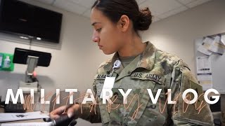 MILITARY VLOG | day in the life of an army soldier, clinic medicine, school, groceries